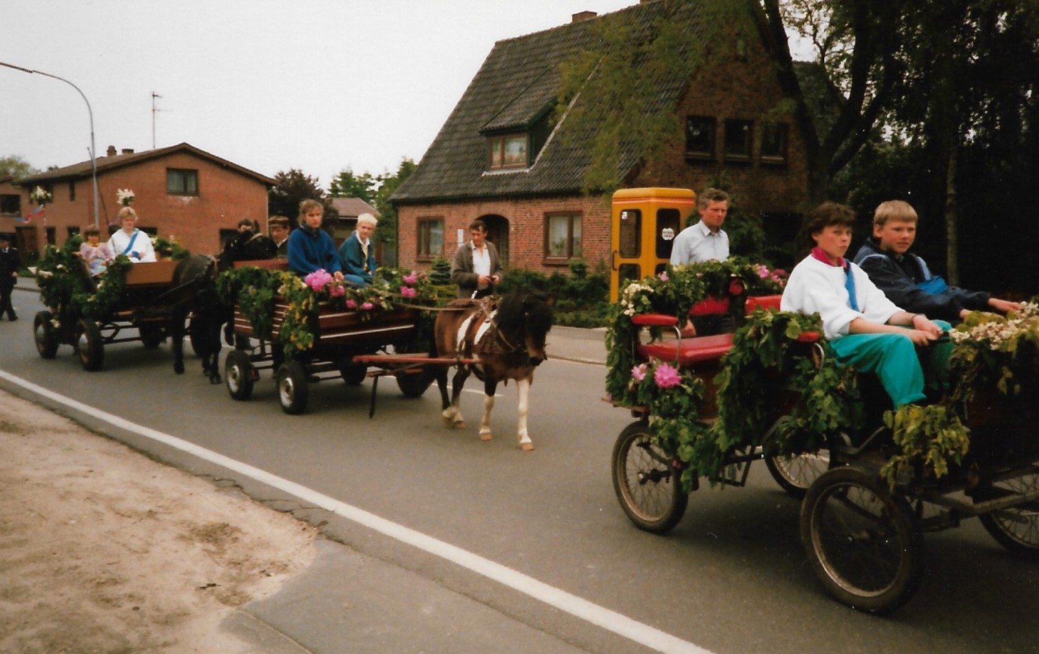 1987 drei Kutschen für das Kinderfest