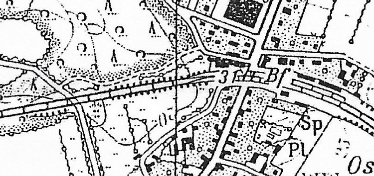 Ausschnitt Ellerrehm Weg durch den Wald