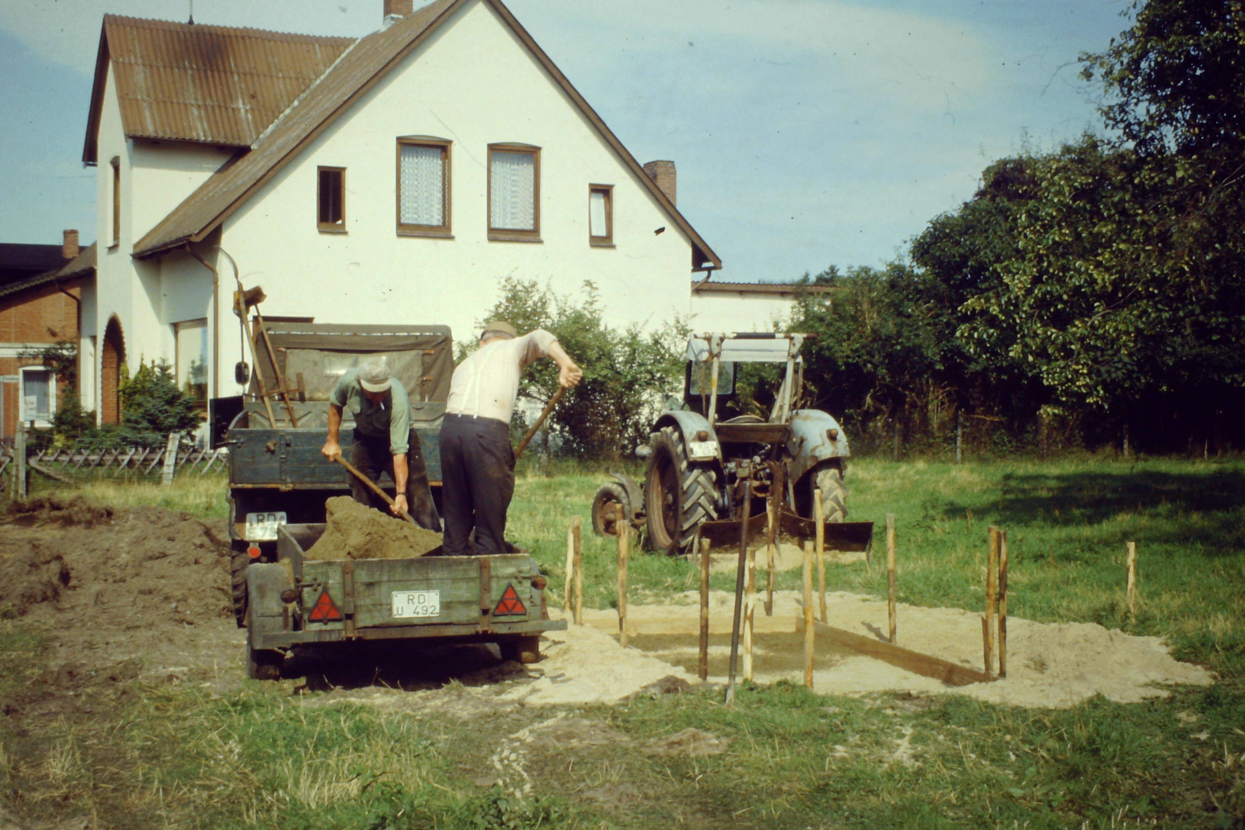 Bau Bushaltestelle