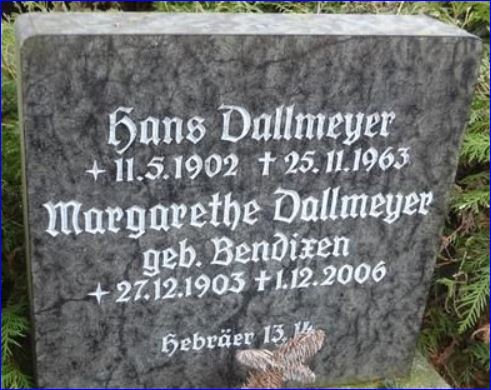 Grabstein Dallmeyer Bendix
