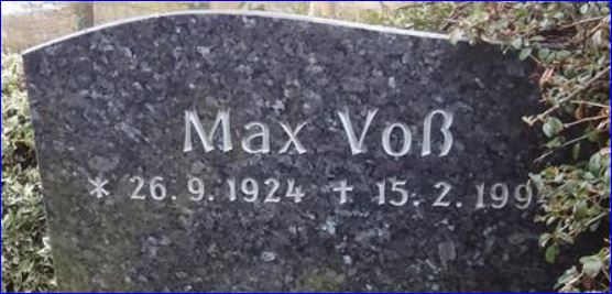 Grabstein Max Voß