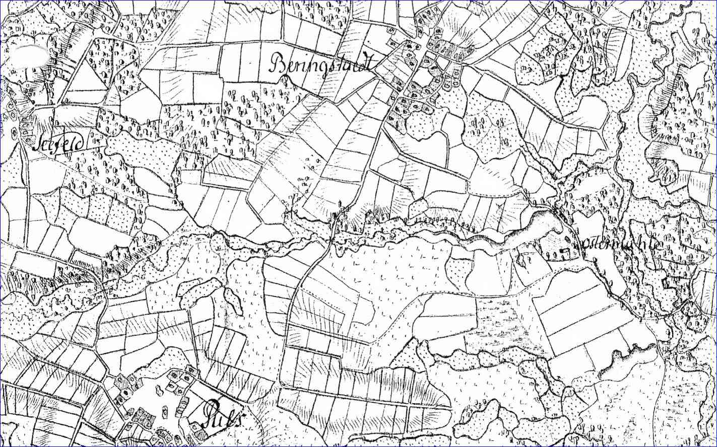 Karte von 1795 Ausschnitt Fohr für website