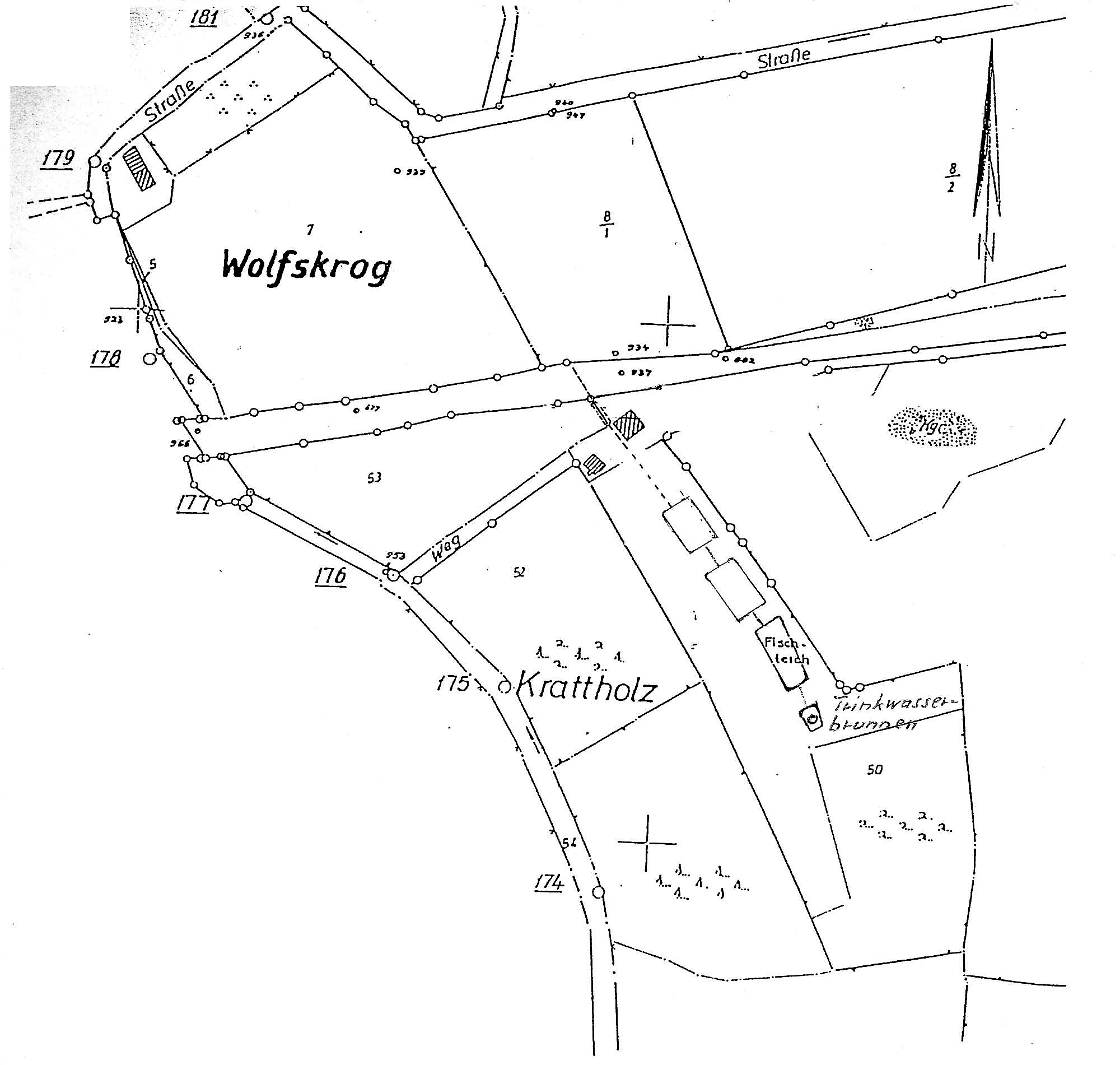 Kartenausschnitt Reiherstieg ca 1994 klein