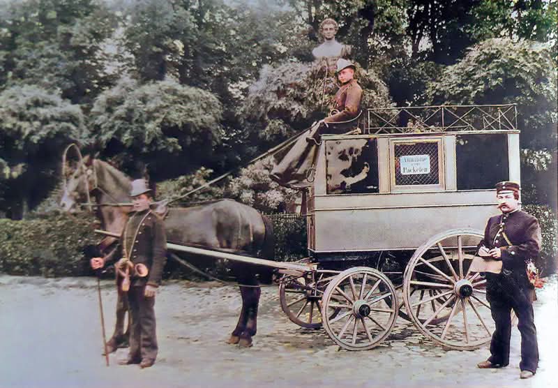 Postkutsche 1900 in Rendsburg