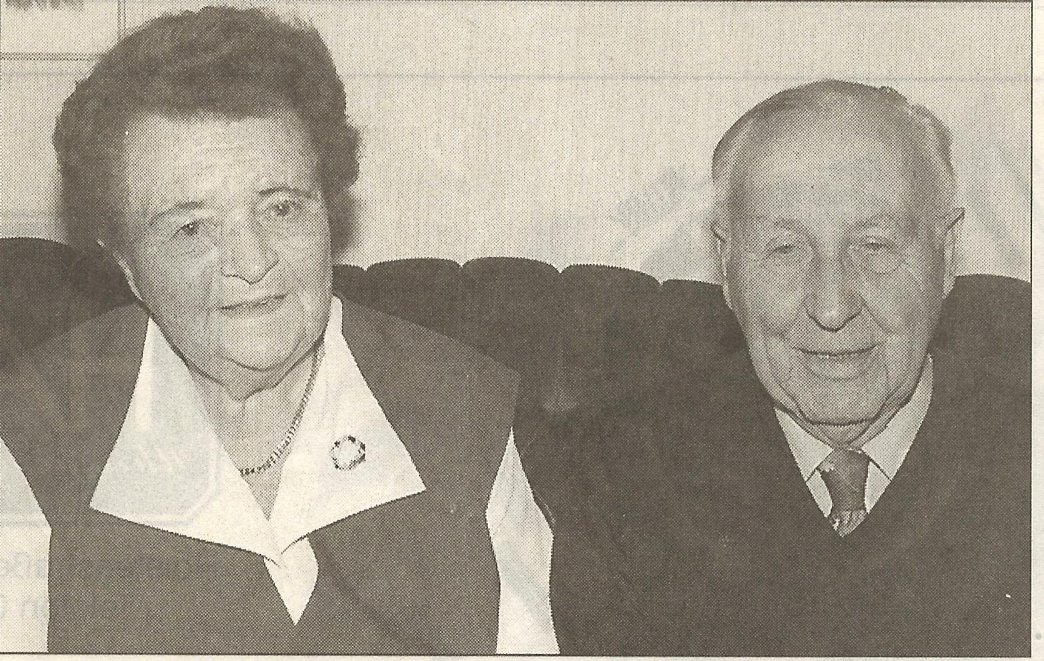 Wilma und Walter Illing bei ihrer Eisernen Hochzeit