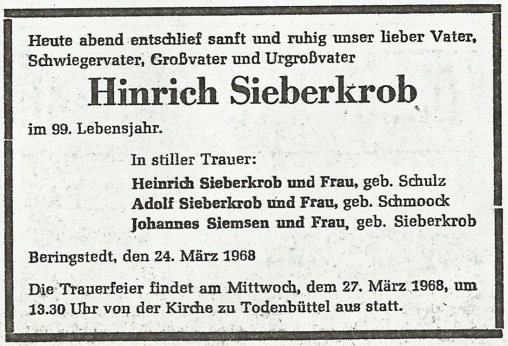 99 Jahre Sieberkrob b