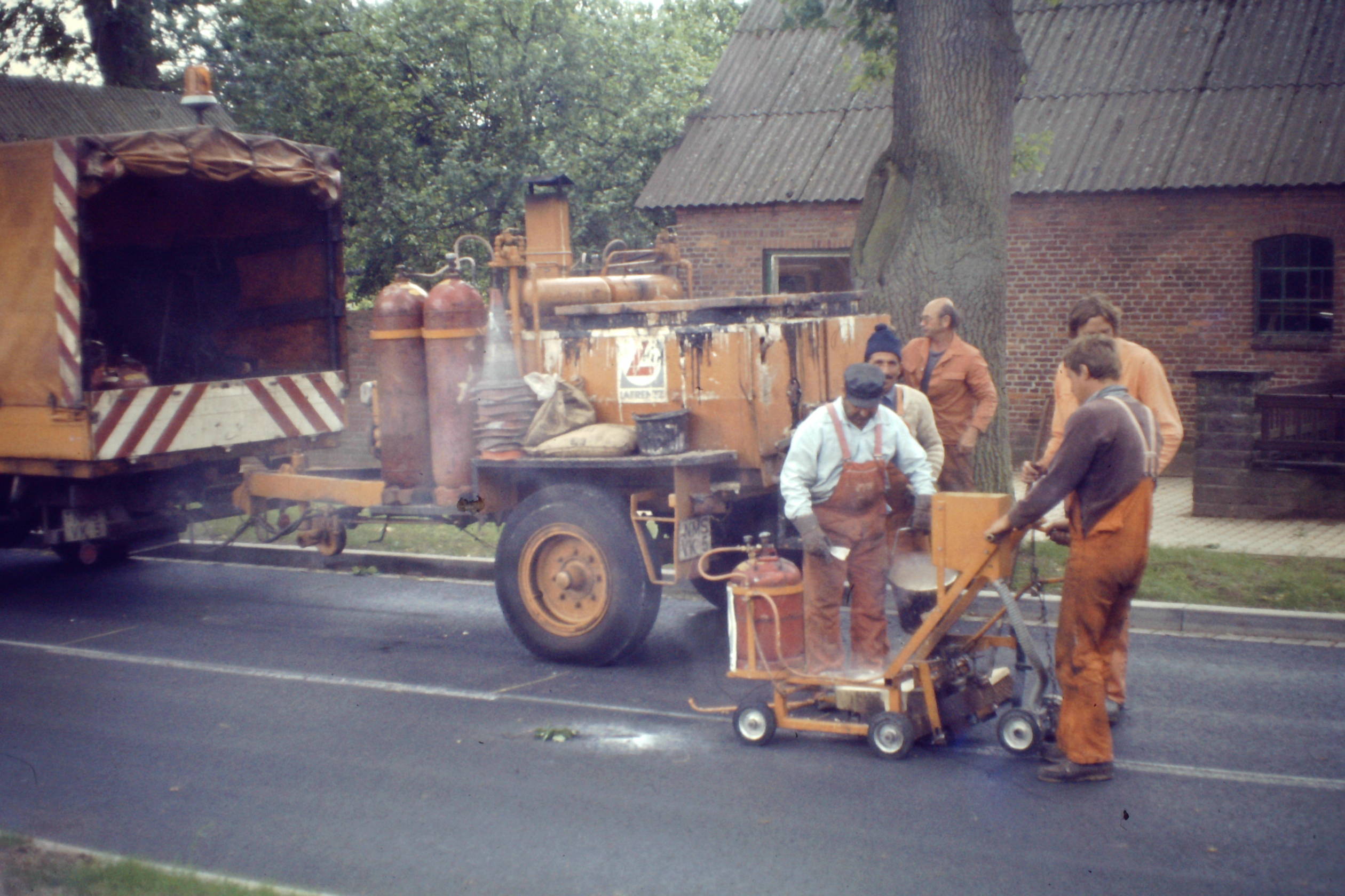 Freidenstraße Markierungsarbeiten