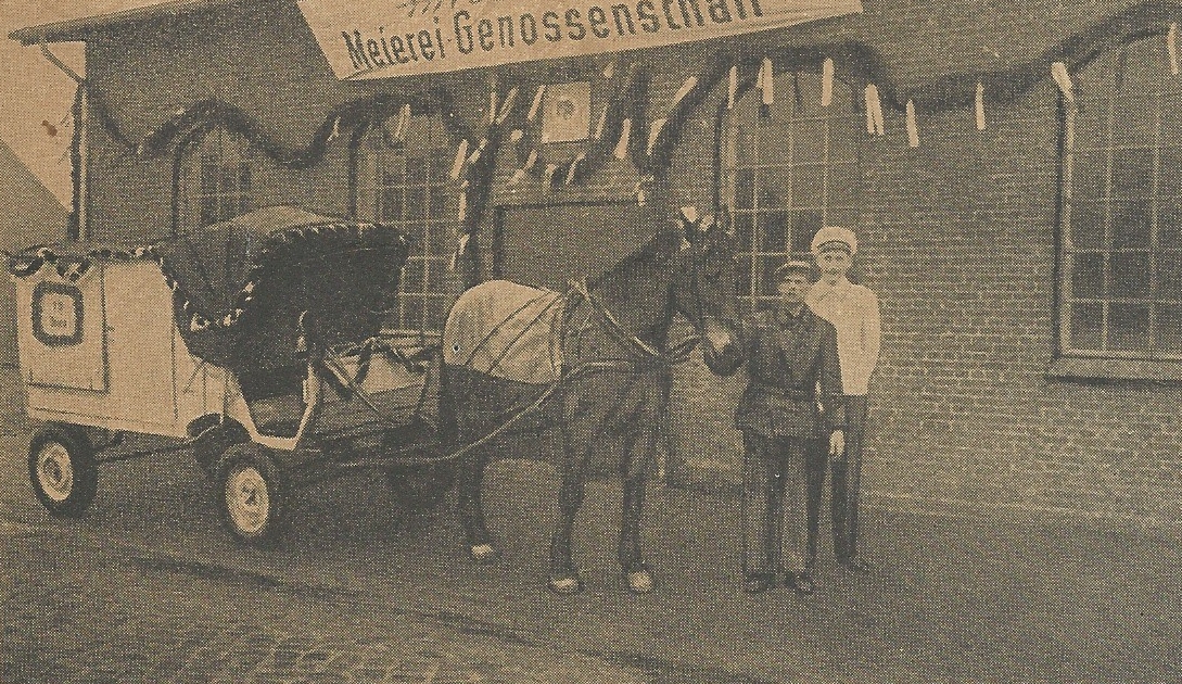 Peter Buesser vor der Meierei Beringstedt